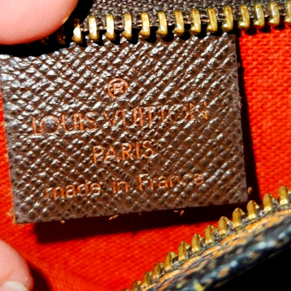 LOUIS VUITTON DAMIER TROUSSE MAKEUP HANDBAG DATE STAMPED SP1014 w/COA - Picture 3 of 16